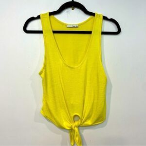Wilfred Free Yellow Summer Top Front Tie